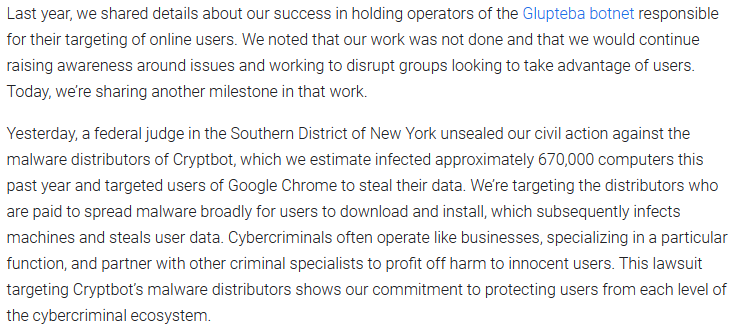 陕西google域名注册_法院批准谷歌删除恶意软件运营商的域名