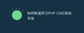 陕西PHP CMS系统开发教程_如何快速学习PHP CMS系统开发