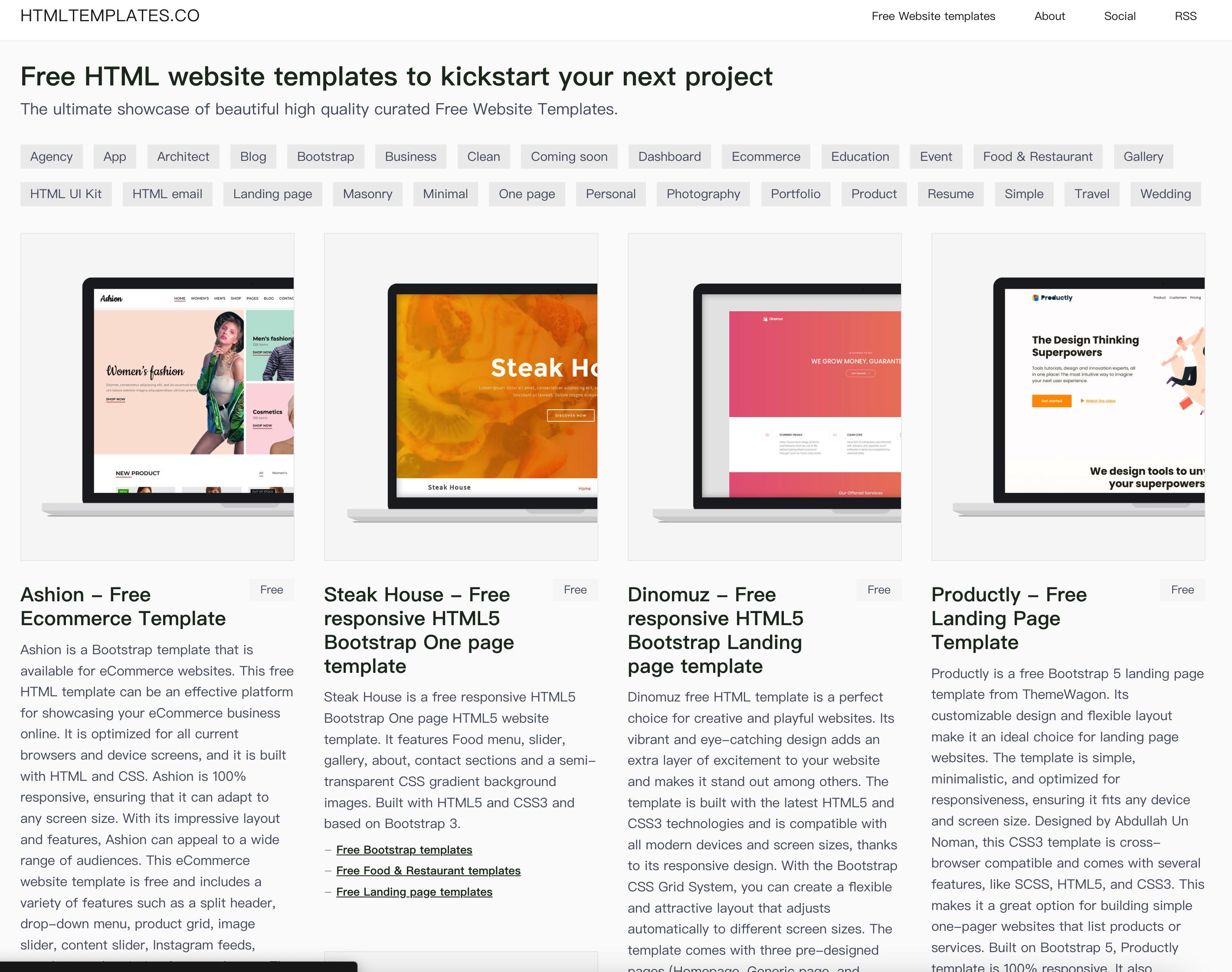 html5网页设计模板_网站搭建HTML模板网站推荐_BootstrapMade免费Bootstrap主题模板