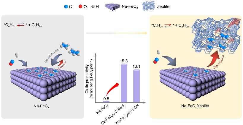 ep-fe/zn5/cms 费托合成烯烃铁基催化剂低温活性_浙大肖丰收/王亮团队和中科院精密测量院郑安民团队：纯硅沸石能助力费托合成制烯烃